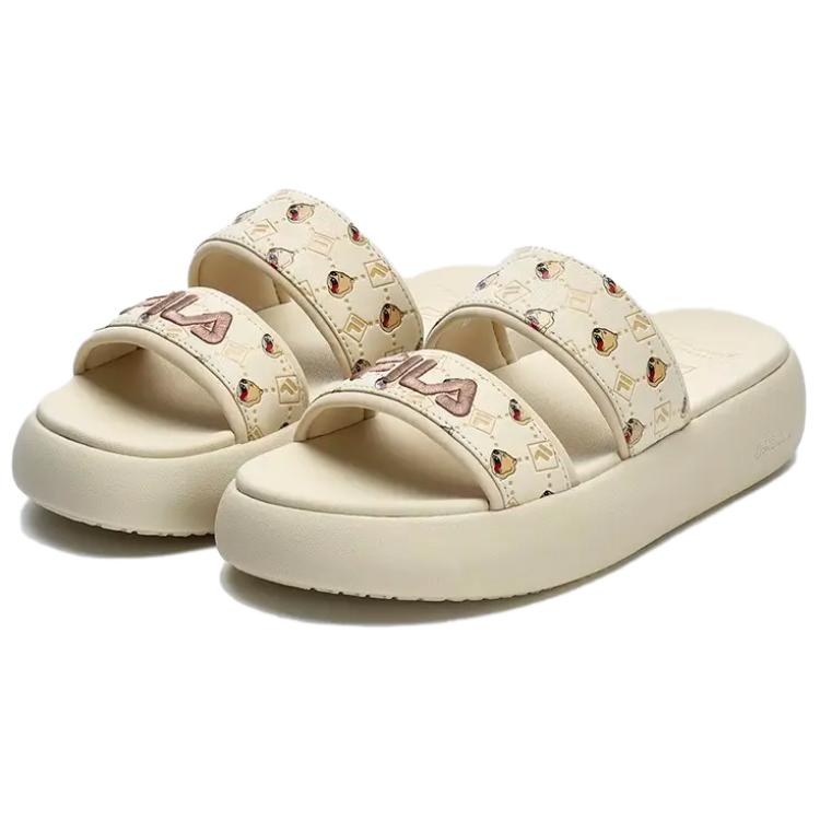 Fila Donut Fashion Comfortable Quick-Dry Slide Sandals Women Footwear Beige F12W221503FAG