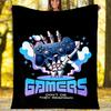 Game Controller Theme Printed Blanket - Perfect for Couch, Bed, Travel & Outdoor Use | Machine Washable, Cozy & Durable.
