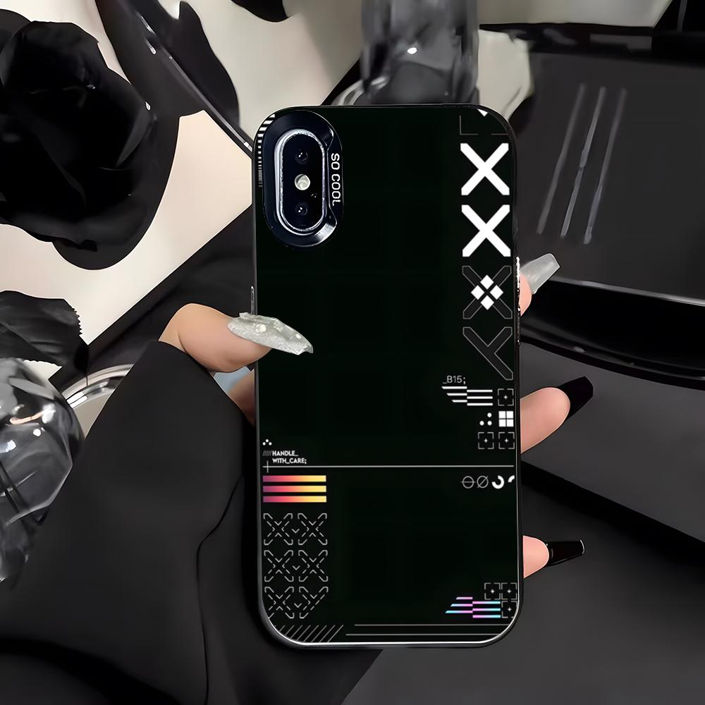 Чехол для телефона с узором Printstream Для IPhone 17 Air 16 E 15 14 Plus 13 12 11 Pro Max Цветной Серебристый Чехол