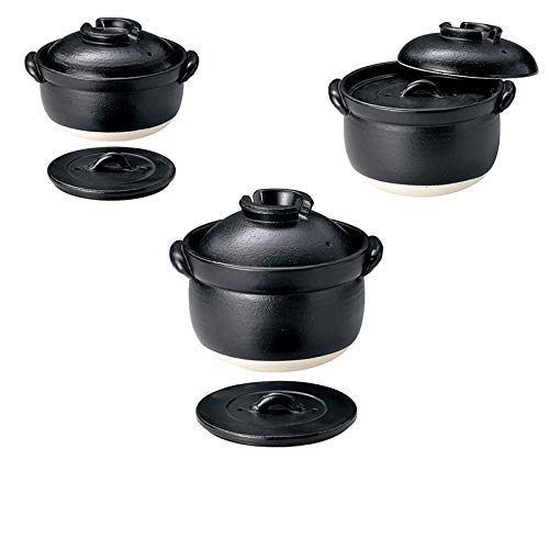 [Универмаг Ханахана] Пушистая рисоварка с двойной крышкой, емкость 2 чашки, глиняный горшок Банко-яки, керамика, сделано в Японии