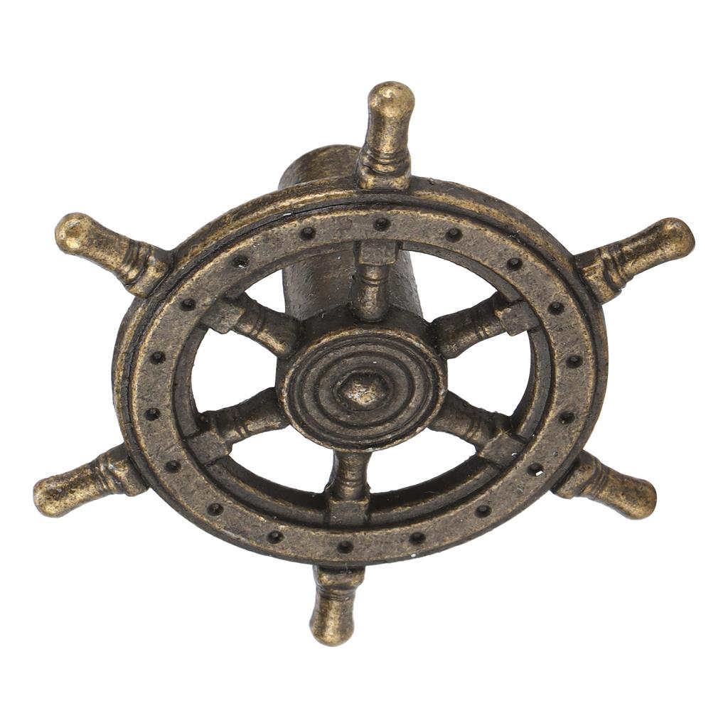 Ручки из сплава с одним отверстием в форме американского ретро-руля для ящиков шкафов