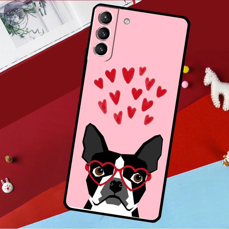 Чехол для телефона Boston Terrier Dog для Samsung Galaxy S25 S23 S22 S20 S24 Ultra S9 S10 Plus S21 FE S25 FE