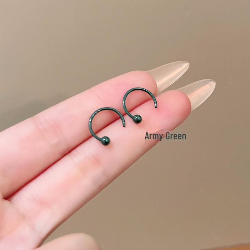 Высококачественные цветные геометрические керамические серьги — удобные для сна, уникальный дизайн.