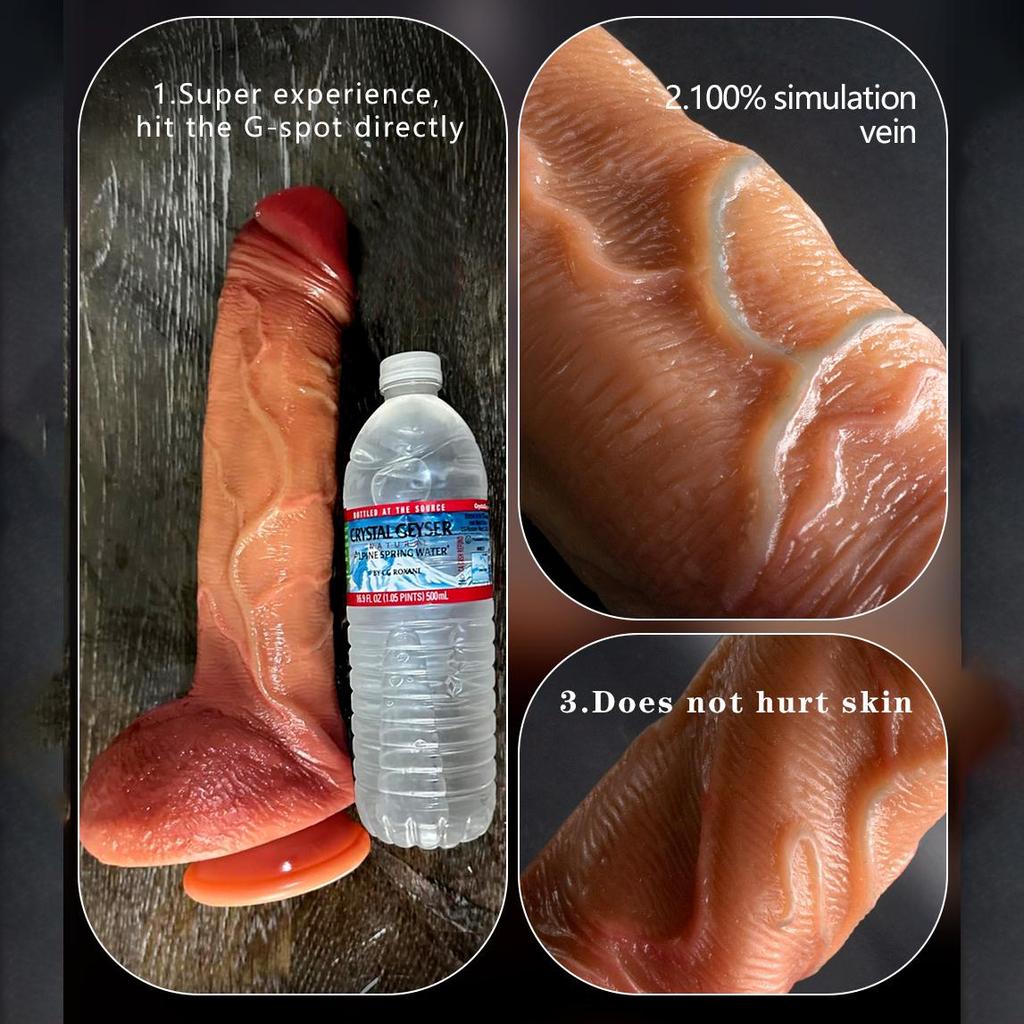 Cone-star King Double Liquid Silicone Artificial Penis Makeup Female Masturbator Thick Long Vacation Penis Adult Sexual Supplies