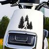 2 PCS Bigfoot Forest Scene Waterproof Vinyl DecaI Black Silhouette Stickers for Car Wall Laptop Removable Decorative Decals A-159