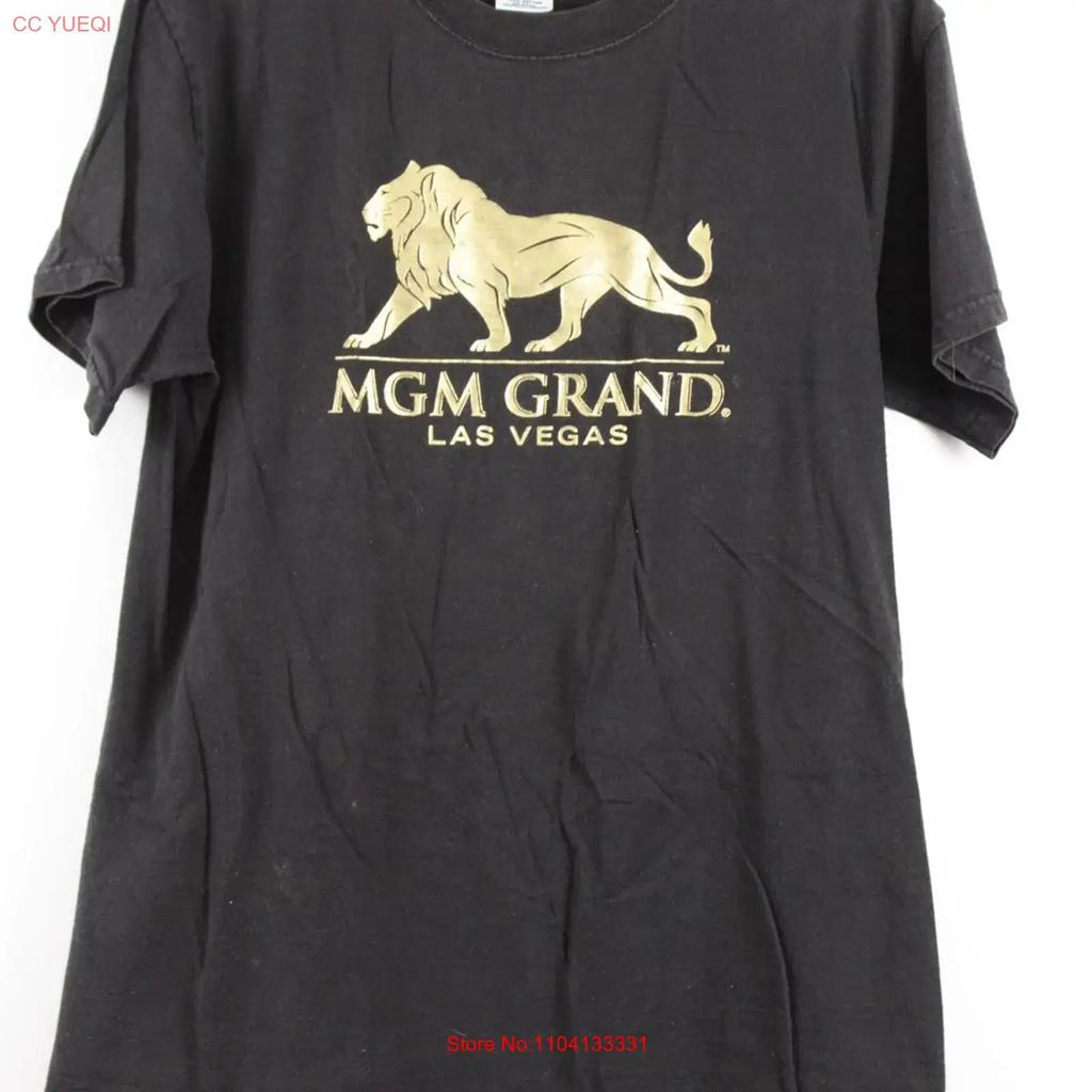 Vintage Mgm Grand Las Vegas T Shirt Unisexs Medium Vintage Washed Stylish Slightly Graphic Stretched Streetwear Casual