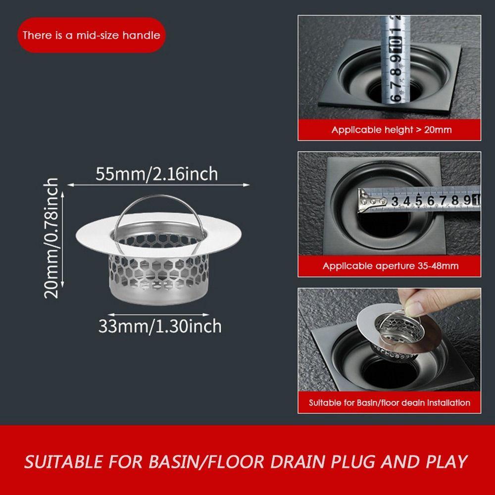 Сетчатый фильтр для слива против засоров с ручкой, полезный сетчатый фильтр для раковины, кухонные и ванные аксессуары