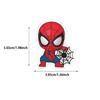 52Pcs Q Version Spider Hero Creative Sticker Pack, DIY Graffiti Luggage Decal Sticker, Waterproof Durable