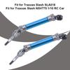 2Pcs RC Car Front CVD Three Section Type Drive Shaft Parts Accessories Fit for Traxxas Slash(Blue )