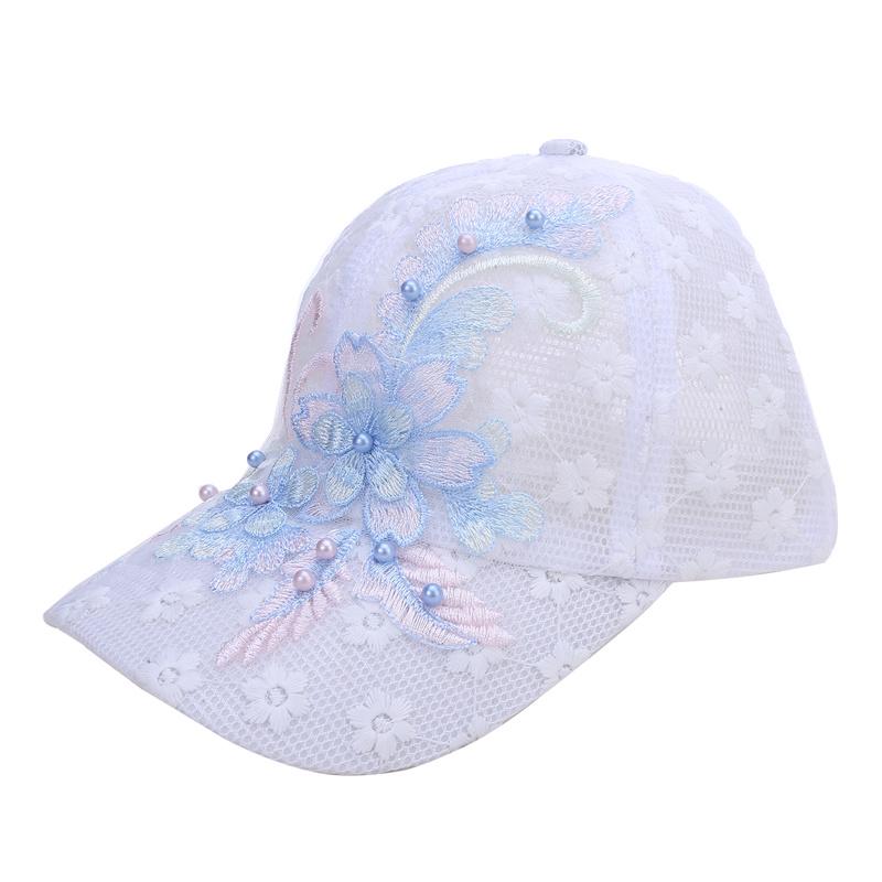 Летняя кружевная с цветами дышащая солнцезащитная кепка для спорта на открытом воздухе для женщин и мужчин, модная шляпа, регулируемая бейсбольная кепка