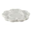 White Porcelain Palette Ceramic Plum Blossom Paint Plate Traditional Mixing Colour Tray  for Artist