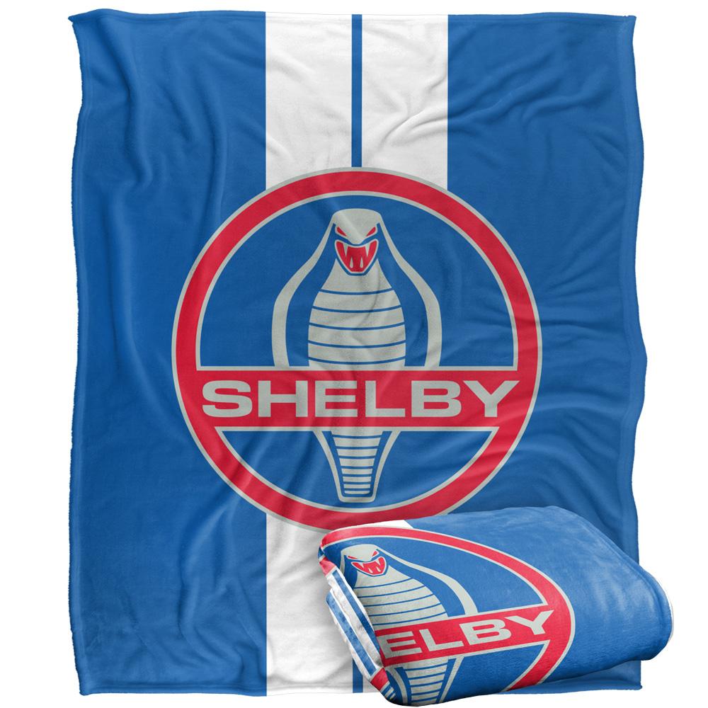 Carroll Shelby Silky Racing Stripe Supersoft Blanket