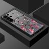 Чехол с винтажным цветочным узором для Samsung Galxy S26 Ultra S25 Edge S24 S23 S22 Plus S21 FE, тонкий чехол с магнитом и кольцом, матовый