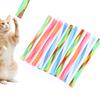 10Pcs Freely Folding Spring Shape MultiColor Cat Bouncing Toy Good Elasticity Pet Playing Toy