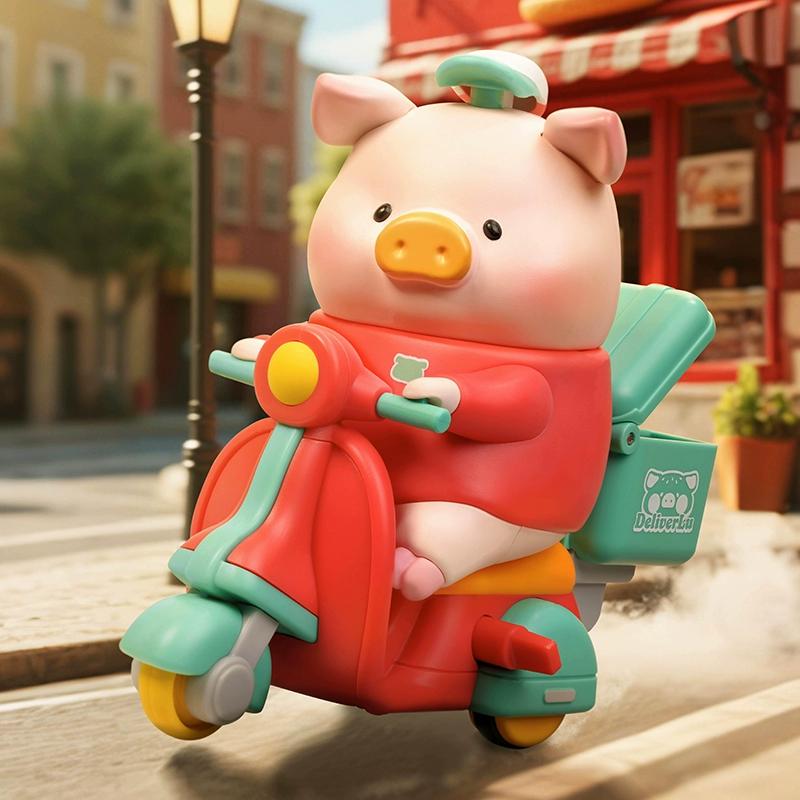 Original Lulu The Piggy Burgers Series Blind Box Surprise Bag Collect Kawaii Doll Desktop Decoration Ornament Trend Toy Gift