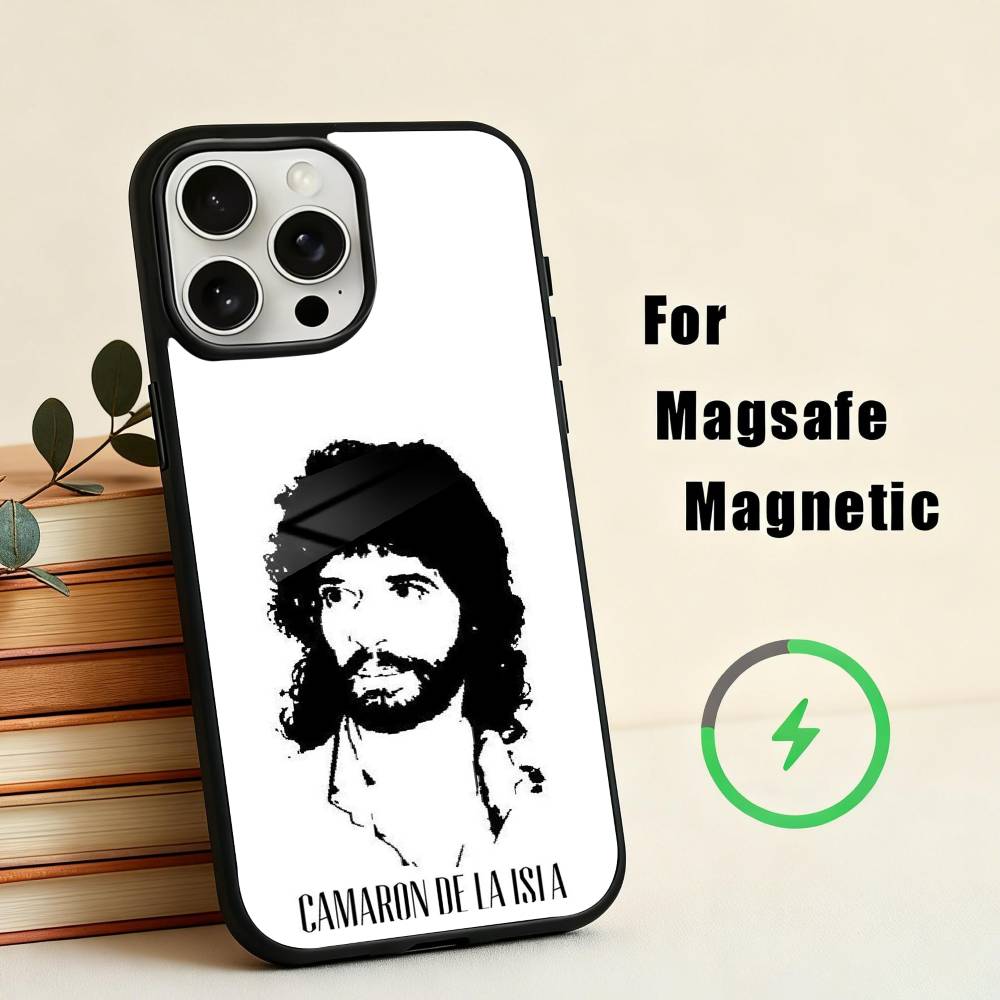 C-Camaron D-De L-La Isla Чехол для iPhone17,16,15,14,13,12,11 Plus, С крышкой для магнитной беспроводной зарядки