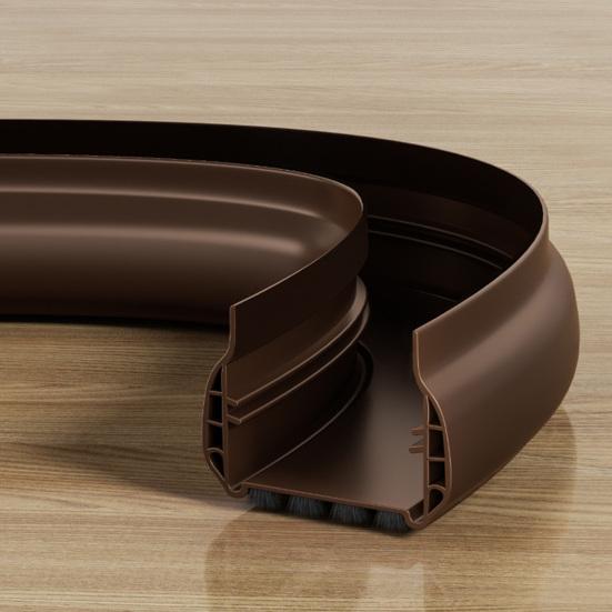 93СМ Уплотнительная полоса для низа двери со щеткой Поддверный уплотнитель Погодный уплотнитель Свето-шумо-пылезащитный Ветрозащитный Дверной стопор Зазор под дверью