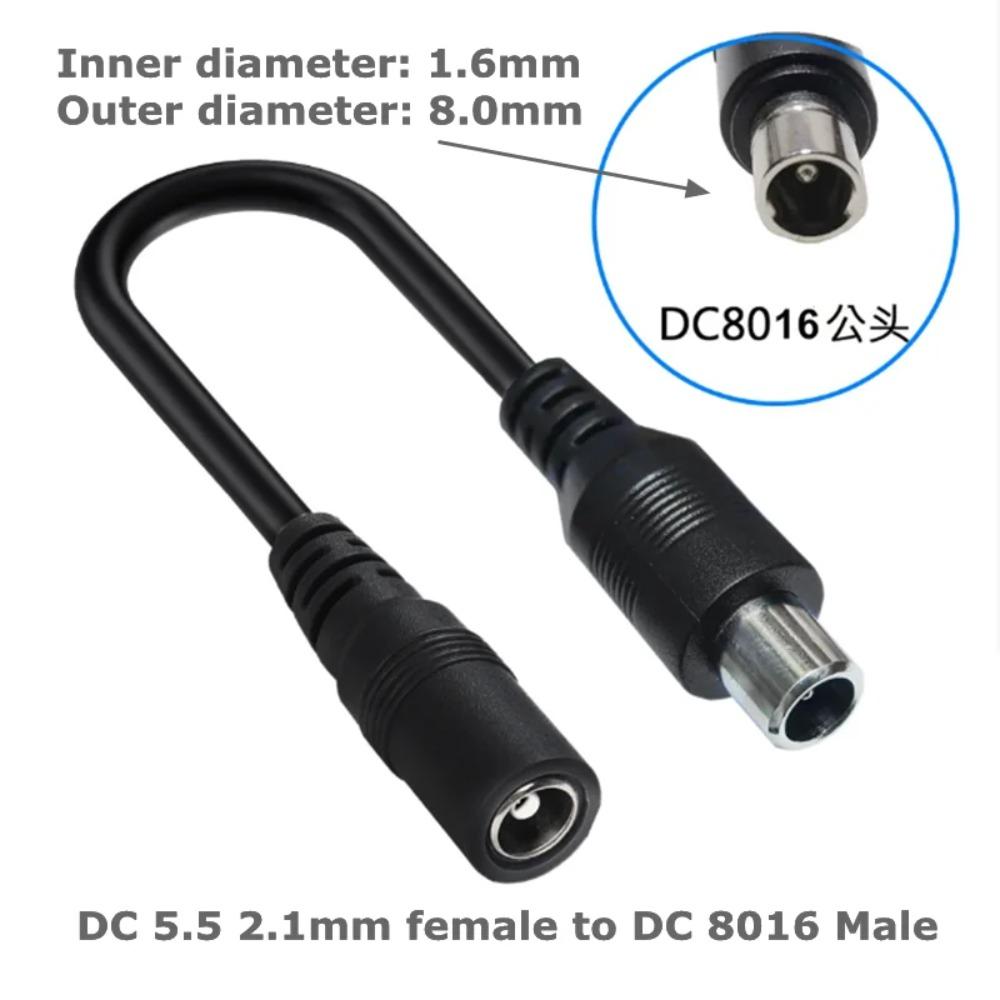 DC 5.5x2.1mm Female Power Cable Adapter to M12 M16 3Pin XLR RCA 8.0x1.6 5.5x2.5 IEC C13 for E-Bike Scooter Charger Accessories