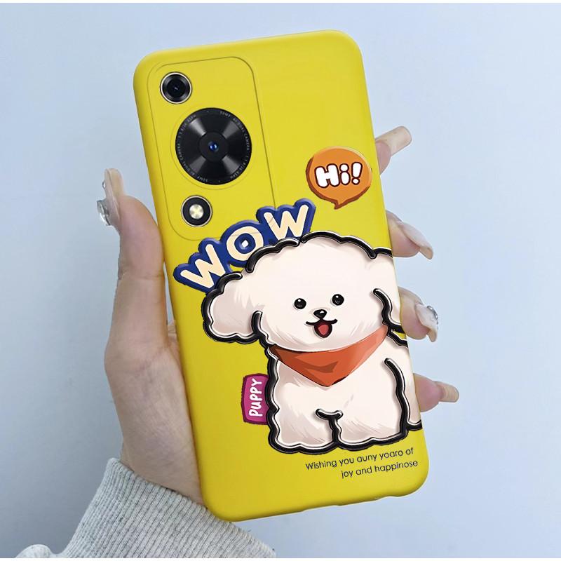 Чехол для телефона Huawei Nova Y72 Чехлы 6,75" Милый Чехол-Панда Астронавт Для Huawei Enjoy 70 NovaY72 MGA-LX3 Мягкий Силиконовый Корпус