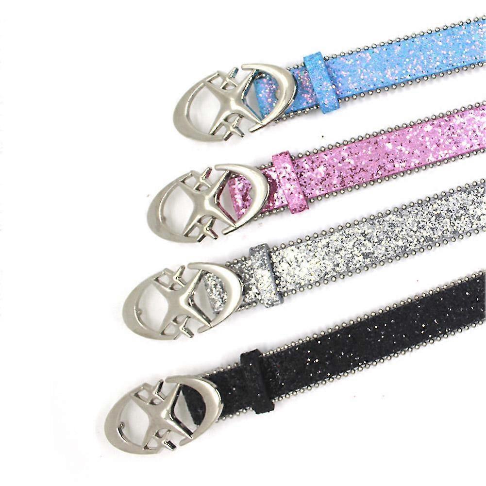 Belt Women Star Moon Stone Fashion PU Leather Belt