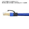 SANWA SUPPLY CAT7A LAN Cable RJ45 with (5m) 10Gbps/1000MHz Anti-Slip Tabs, Blue, KB-T7A-05BL