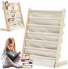 Regał Na Książki Dla Dzieci Stojak 79Cm Organizer 6 Półek Loft Drewno Mocny