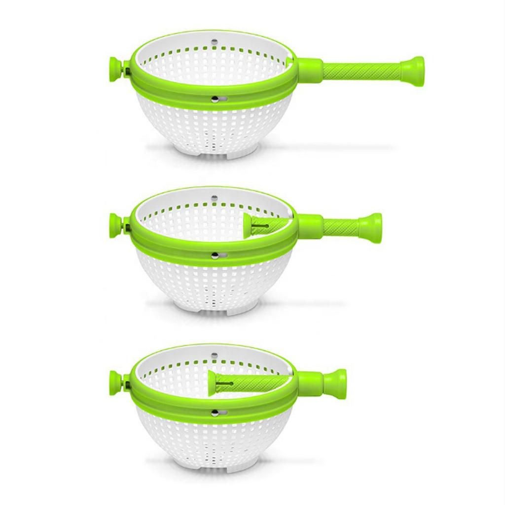 Салатная сушилка для овощей Кухонная мойка для овощей Центробежный отжим Корзина для слива воды