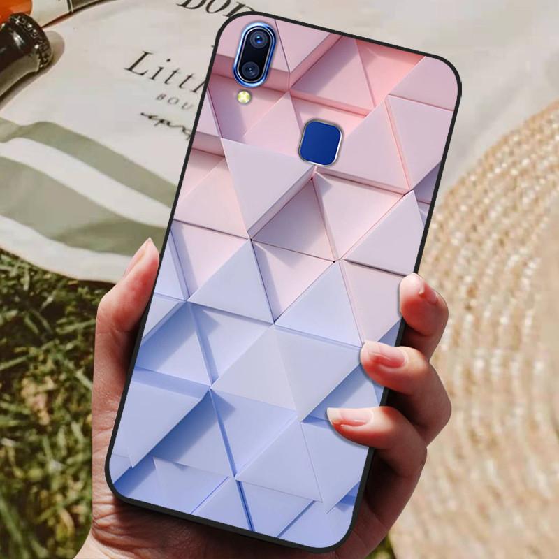 Для чехла Vivo Y93 Lite Чехол Силиконовый Мультяшный Расписной Мягкий ТПУ Задняя Крышка Для Vivo Y91 Y95 Y93 Lite Чехол Y 91 Чехлы для Телефона Capas