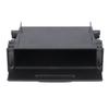 1DIN Car Radio Storage Box Multi Application ABS Black Inner Organizer Replacement for  Auto Parts Car Radio