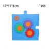3D Printed Montessori Busy Board Montessori Mirror Puzzle Lock Mobile Gear Busy Board Early Educational Sensory Toy For Kids