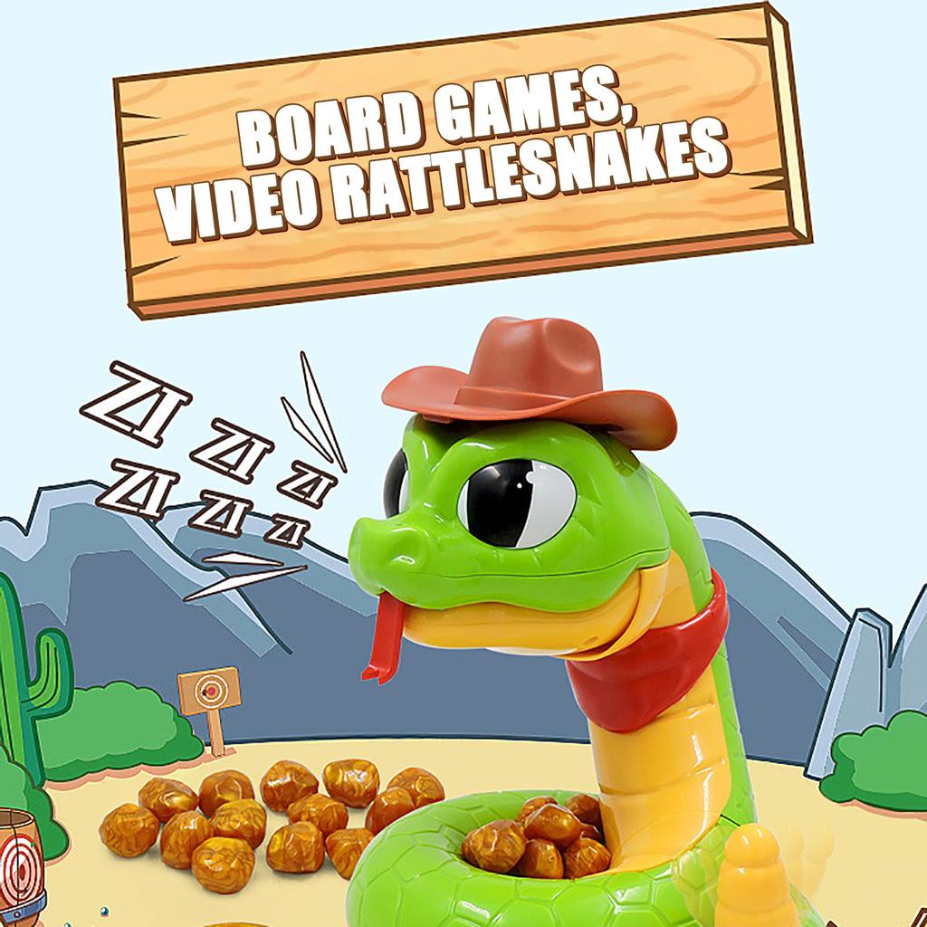 Electric Tricky and Scary Rattlesnake Toys Tricky Horror Decompression Snake