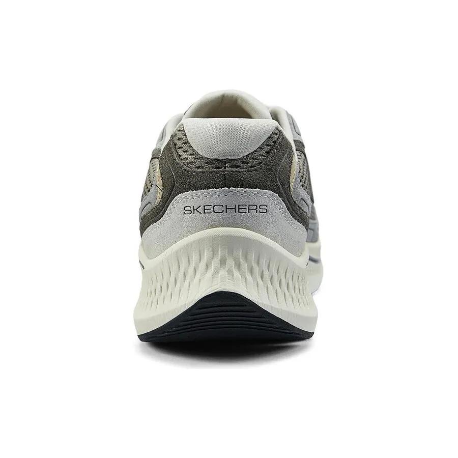 Skechers Go Run Consistent 2.0 Suede Abrasion Resistant , Breathable , Lightweight Low top Casual Shoes Men's Gray Brown (Unisex)