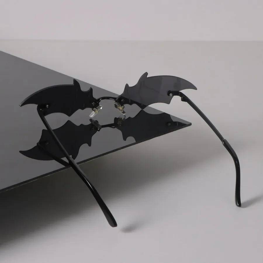 Rimless Cat Eye Sunglasses Women Men Retro Luxury Female Male Clear Designer Eyewear Sexy Brand Black Sun Glasses