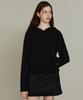 ITOV SEOUL Boucle Cable Hoodie Knit Bk