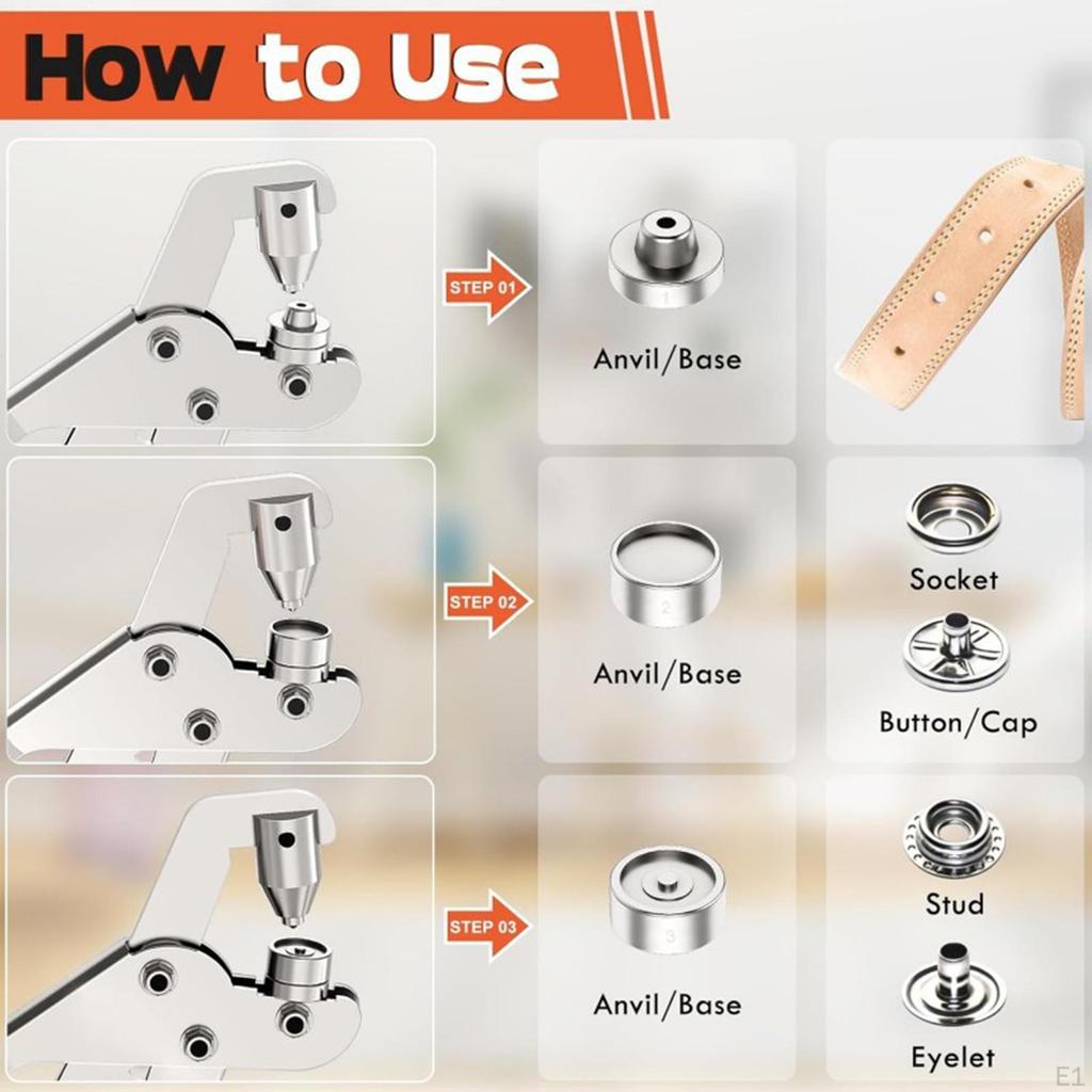 Набор инструментов для люверсов, портативный универсальный профессиональный пресс для пробивки отверстий для поделок своими руками