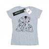 Womens/Ladies 101 Dalmatians Puppy Love Cotton T-Shirt