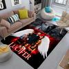 Fiery Romance: Love Amidst Flames carpet floor mats printing Fashion Protective pad Dormitory decoration
