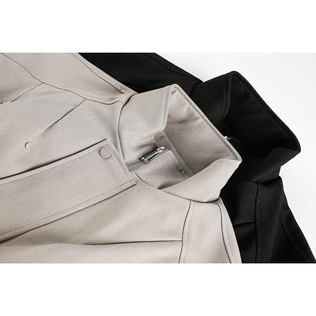 Original Design American Retro Workwear Jacket: Men's Stand Collar Outerwear for Spring & Autumn