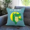 Animal cute crocodile Cushion Cover Comfortable Reversible Pillow Cover Ideal for Car Sofa Bedroom  Beyond