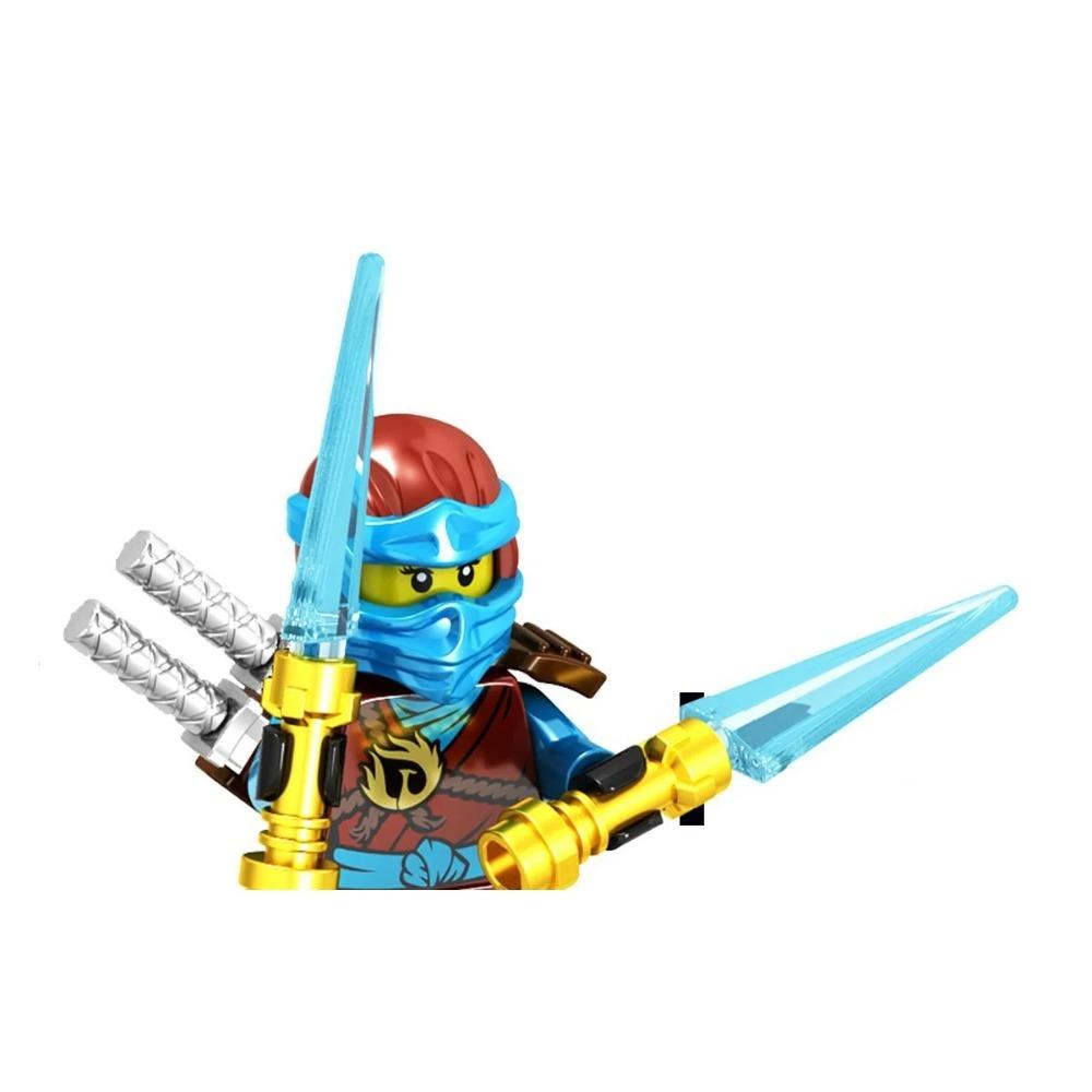 Набор Ниндзя Конструктор Драконы Огненного Леса Запретная Пятерка Мини Фигурки Игрушки