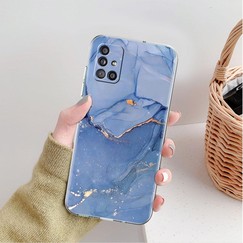Мраморный узор роскошный классный прозрачный чехол для Samsung Galaxy A52 A12 A51 A32 A21s A71 A32 A22 A50 A70 A31 A72 5G чехол для телефона