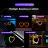 RGB Heart Shaped Car Ambient Light Car Window Suction Cup Led Atmosphere Light 256 Colour USB 5V Neon Lamp Button APP Control