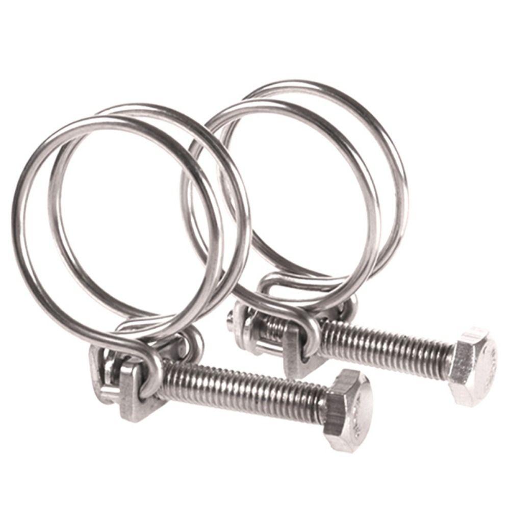 1Pc Double Wire Pipe Clip Assortment Kit Pipe Hoop Hose Clamp  Fuel Tube Water Pipe Ventilation Pipe