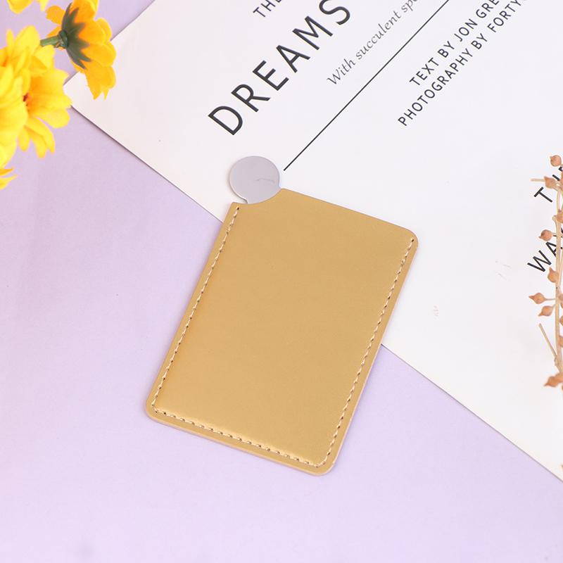 Portable Mini Stainless Steel Unbreakable Makeup Pocket Mirror Cosmetic Mirror