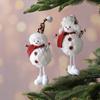 Christmas Decoration Fabric Doll Pendant  Small Figurine Plush Elk Santa Claus Snowman Christmas Tree Decorations New Year Gifts
