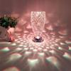 Crystal Lamp Bedroom Bedside Ambience Light Bar Restaurant Small Night Lamp Rose Diamond Table Lamp Cross-Border Hot