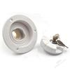 Exterior Hatch Black/White Round Gravity Water Inlet with Lock RV Accessories Caravan for RV Boat Camper Trailer Car Accessories