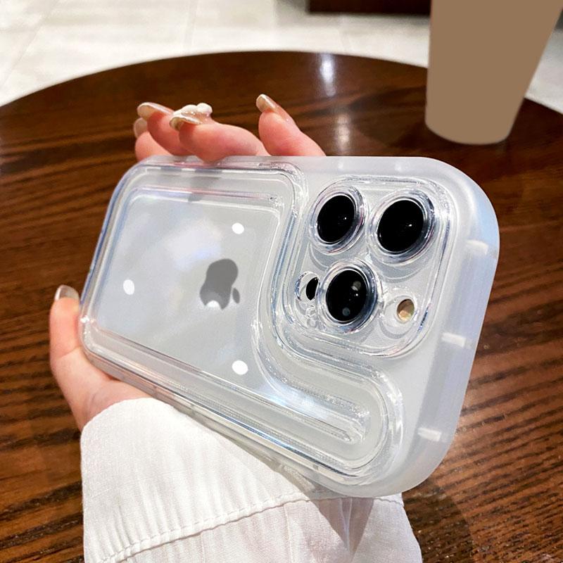 Acrylic Transparent Phone Case For Iphone 14 13 12 11 Pro Max 14 Plus 14pro Camera Protection Shockproof Bumper Silicone Cover