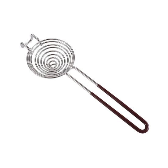 Сепаратор для яиц с длинной ручкой из нержавеющей стали для выпечки, фильтр для просеивания яичного белка и желтка, кухонный инструмент для разделения яиц