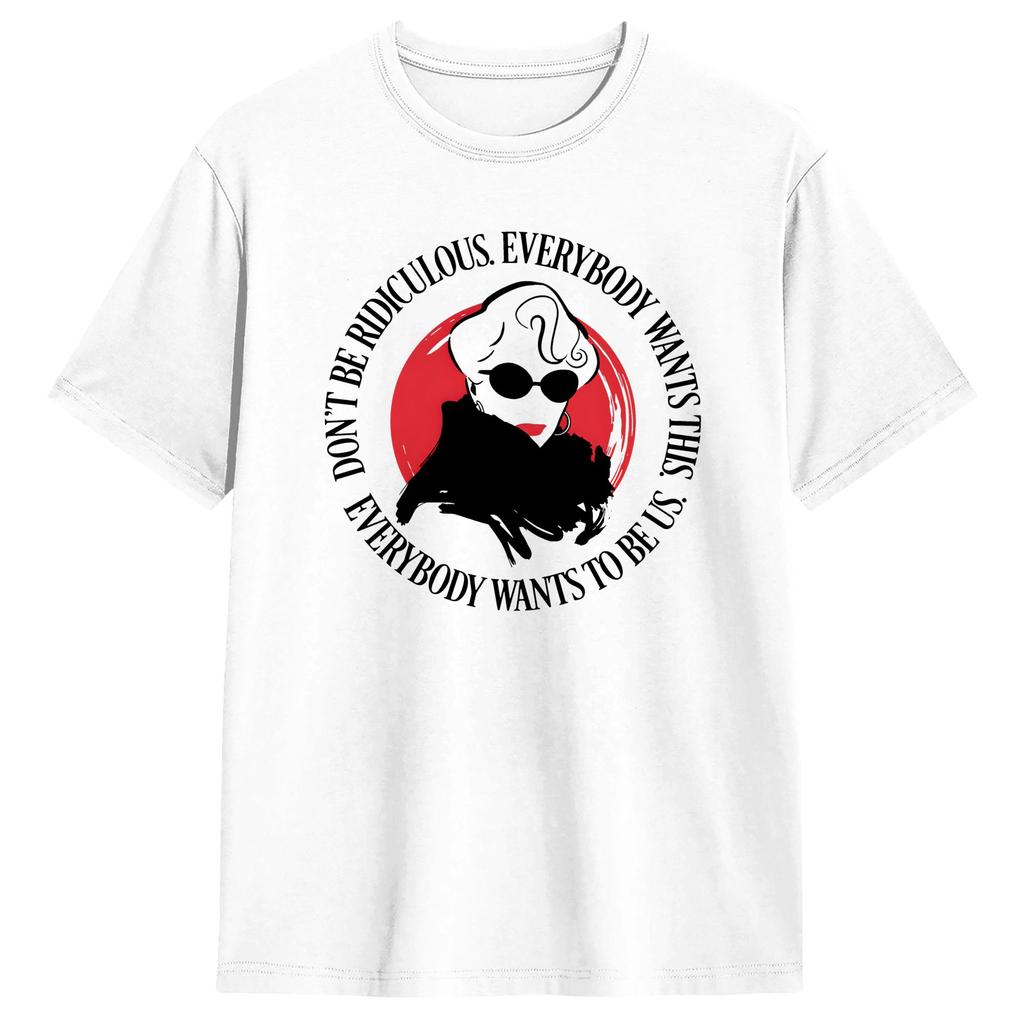 Унисекс Женская Футболка Это Все Дьявол Носит Постер Miranda TShirts Харадзюку Летняя Футболка Смешная 100% Хлопок Одежда Подарок